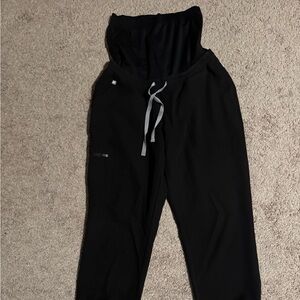 Figs Size Medium Black Maternity Zamora Jogger Scrubs